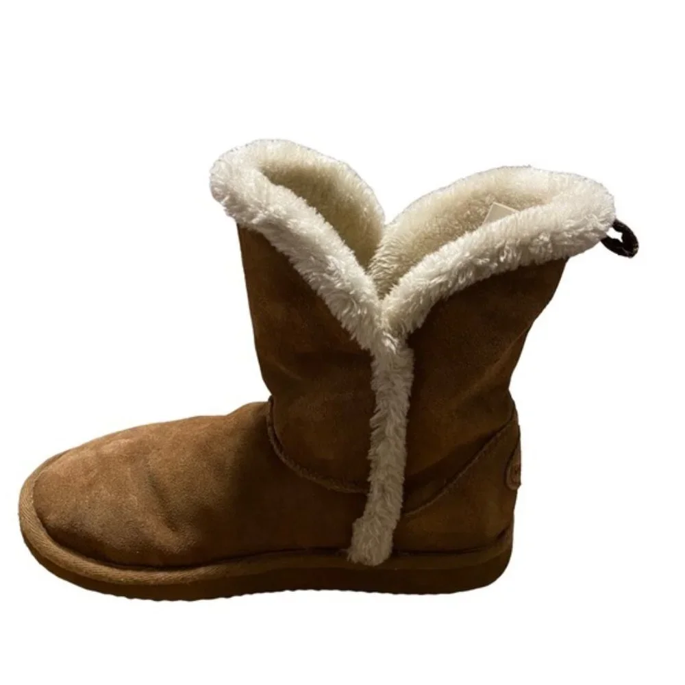 American Eagle Women's Faux Fur Suede Winter Boots